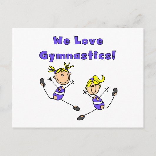 We Love Turnen Briefkaart (Voorkant)