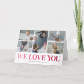 We Love You 5 Foto Moederdag Kaart (Voorkant)
