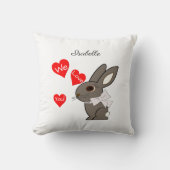 We Love You beroemd gemaakt door Rabbit Sierkussen (Voorkant)