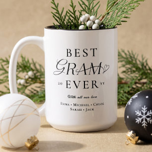 We Love You Beste Oma Ooit Gepersonaliseerde Kerst Tweekleurige Koffiemok