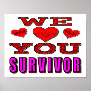 We Love You Borstkanker Overlevende Poster