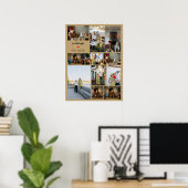 We Love You Custom Family Photo Collage Poster (Thuiskantoor)
