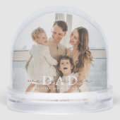 We Love You Dad Custom Snow Globe Sneeuwbol (Achterkant)