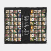 We Love You Dad Gepersonaliseerde fotocollage van  Fleece Deken (Voorkant (Horizontaal))