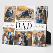We Love You Dad Simple Photo Collage Keepsake Fotoplaat (Zijkant)