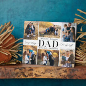 We Love You Dad Simple Photo Collage Keepsake Fotoplaat (Zijkant)