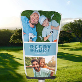 We Love You Daddy 2 Foto Blauw Golfheadcover