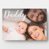 We Love You Daddy Custom Photo Gift voor papa Fotoplaat (voorkant)