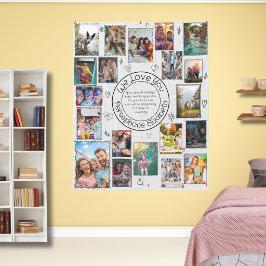 We Love You Doodle 20 Foto Collage Aandenken Fleece Deken