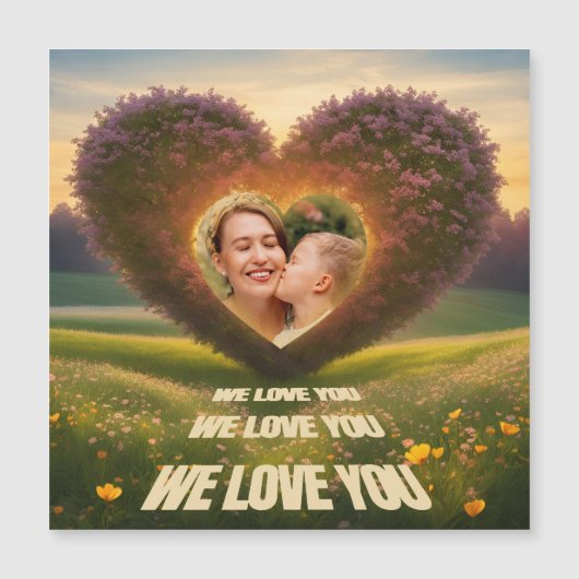 We love You - Fotoherz für Mütter (Voorkant)