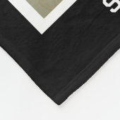 We Love You Grandma 13 Photo Collage Black Fleece Deken (Hoek)