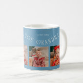 We Love You Grandma 4-Photo Denim Blue Koffiemok (Voorkant rechts)