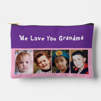 We love you grandma 4 photo pink purple etui