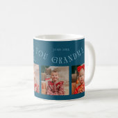 We Love You Grandma 4-Photo Teal Koffiemok (Voorkant rechts)