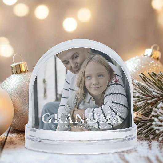 We Love You Grandma Custom Snow Globe Sneeuwbol