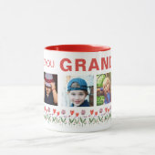 We love you Grandma Flowers 5 Photos Keepsake Mok (Midden)