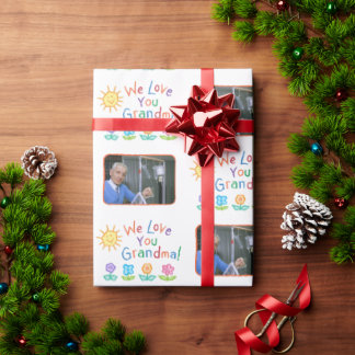 We Love You Grandma Gift Paper (Kevorkian Edition) Cadeaupapier
