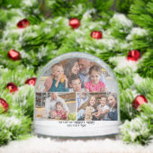 We Love You Grandma & Grandpa–4 Foto gepersonalise Sneeuwbol (Kerstmis)