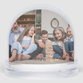 We Love You Grandma & Grandpa–4 Foto gepersonalise Sneeuwbol (Achterkant)