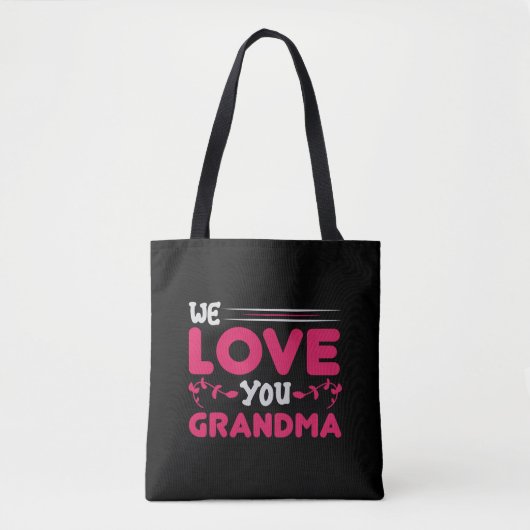 we love you grandma tote bag (Voorkant)
