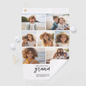 We Love You Grandpa - 7 Fotocollage - Modern Golfhanddoek (Insitu)