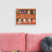 We Love You Grandpa | 8 Photo Grid Terracotta Canvas Afdruk (Insitu (Woonkamer))