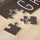 "We Love You Grandpa" Aangepaste foto puzzel Legpuzzel (Zijkant)