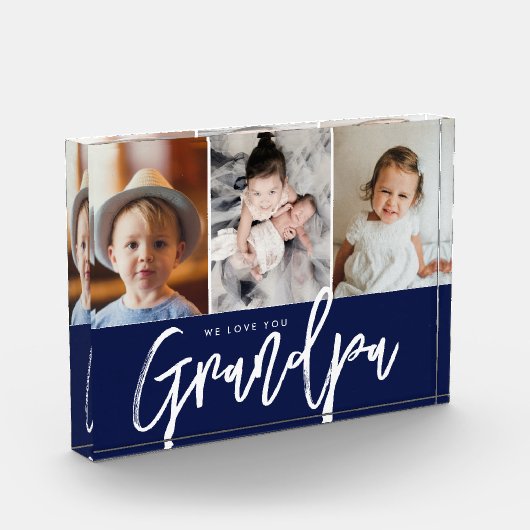 We love you Grandpa Blue Grandchildren photos Fotoblokken (Links)