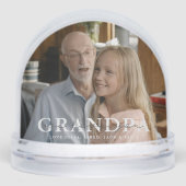 We Love You Grandpa Custom Snow Globe Sneeuwbol (Voorkant)