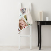 We Love You Grandpa Photo Collage (Blue Bkg) Sherpa Deken (In situ)