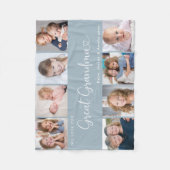 We Love You Great Grandma Photo Collage Heart Fleece Deken (Voorkant)