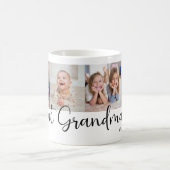 We Love you Great Grandma Script 4 Photo Modern Koffiemok (Center)