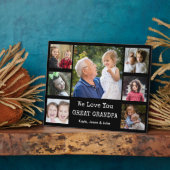 We Love You Great Grandpa 7 Photo Collage White Fotoplaat (Zijkant)