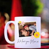 We Love You Maa World Beste moderne print Witte Mo Koffiemok