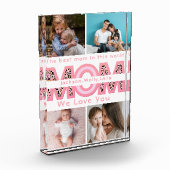 We Love You Mam Roze Minimalist 6 Fotocollage Fotoblokken (Links)