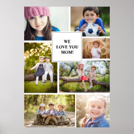 We Love You Mama 7 Foto Kind Familie Poster