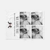 We Love you Moderne Fotocollage Fleece Deken (Voorkant (Horizontaal))