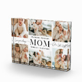 We Love You Moeder Eenvoudige Moeder Collage Aande Fotoblokken (Rechts)