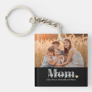 We Love You Moeder Foto Cadeau Sleutelhanger