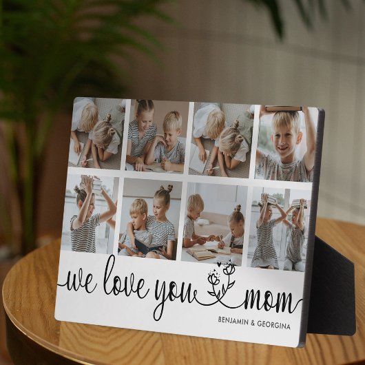 We Love You Moeder Foto Fotoplaat