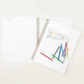 We Love You Moeder Handgetekende Krijt Kunst Planner (Display)