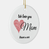 We Love You Moeder Keramische Cirkel Ornament Cade (Rechts)