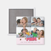 We Love You Mom 4 Photos Magneet (Voorkant / Achterkant)