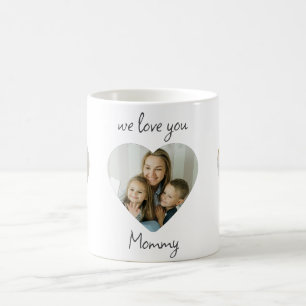 We Love You Mom - Aangepaste foto's Hart Mok