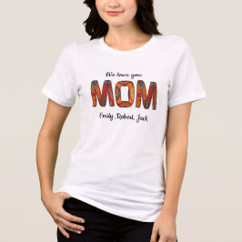We love you mom Black Minimalist T-Shirt