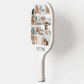 We Love You Mom Personalized Mother Photo Collage Pickleball Paddle (Links)