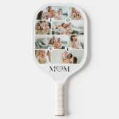 We Love You Mom Personalized Mother Photo Collage Pickleball Paddle (Voorkant)