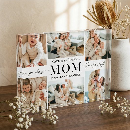 We Love You Mom Simple Mother Collage Keepsake Fotoblokken
