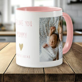 We Love You Mummy 2 Photo  Personalised  Pink Mok