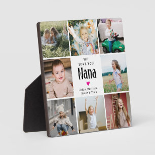 'We Love You Nana' Fotocollage Cadeau Fotoplaat